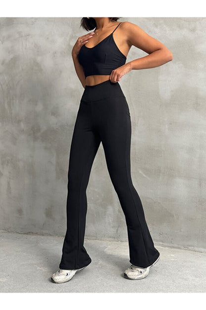 Fennec İspanyol Paça Yüksek Bel Tayt