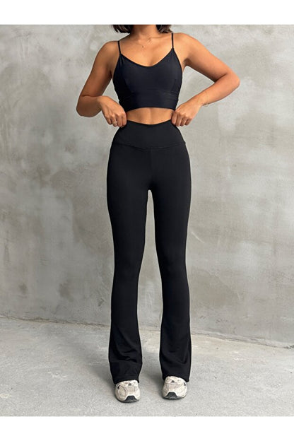 Fennec İspanyol Paça Yüksek Bel Tayt