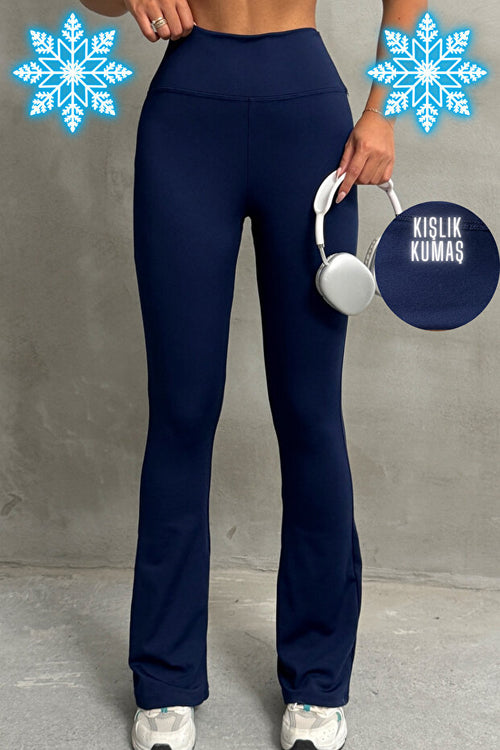 Fennec İspanyol Paça Yüksek Bel Tayt