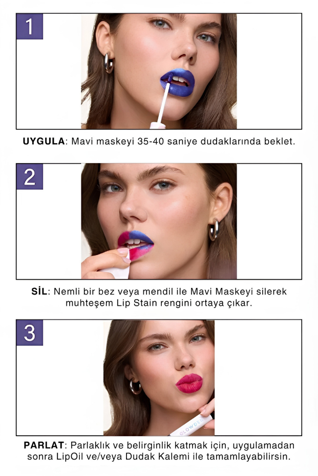 Soyulabilir Kalıcı Ruj Dudak Dövmesi Lip Stain 12 Saat Bulaşmaz