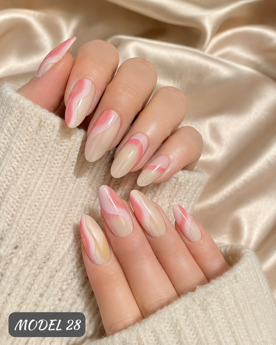 Bantlı Takma Tırnak Modelleri (1 ALANA 1 BEDAVA)