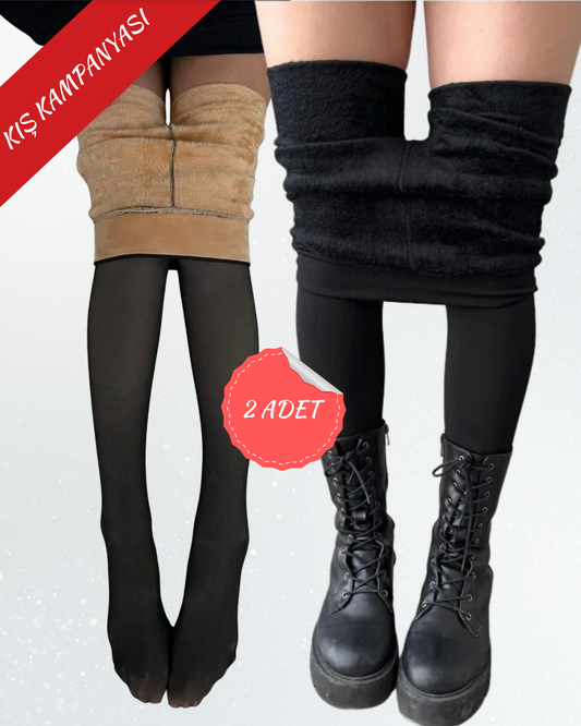 İkili Kış Kampanyası (İçi Peluş Tayt + İçi Peluş Kilotluçorap)